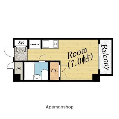 アインス中宮(ワンルーム/2階)の間取り写真