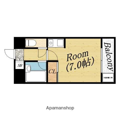 ルポ大宮(ワンルーム/3階)の間取り写真