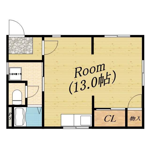 入江マンション(ワンルーム/3階)の間取り写真