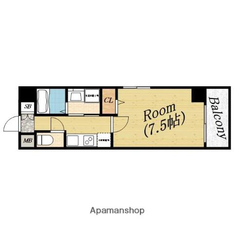 SOFIAⅡ(1K/7階)の間取り写真