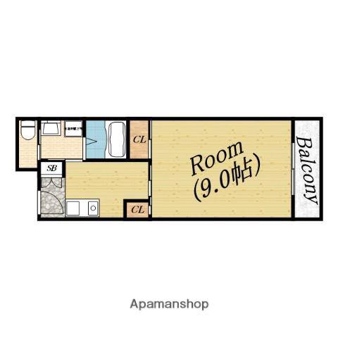 アッシュコート千林(1K/4階)の間取り写真