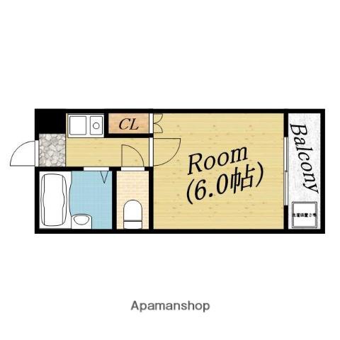 メゾン・ル・ボア(1K/4階)の間取り写真