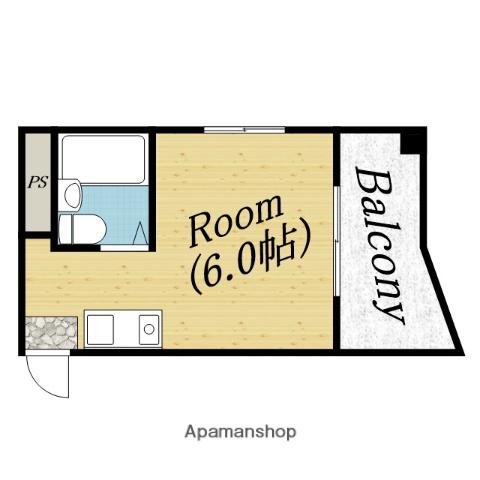 エトワール新森(ワンルーム/4階)の間取り写真