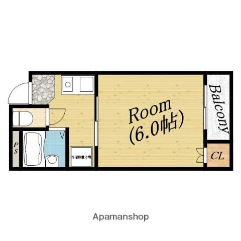 リヴ千林(1K/3階)の間取り写真