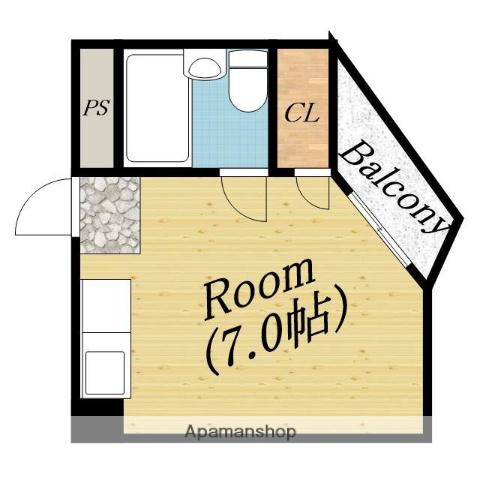 MAマンション(ワンルーム/3階)の間取り写真