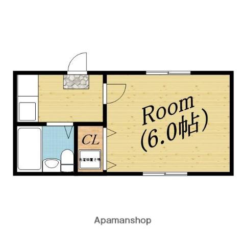 OMTビル(1K/4階)の間取り写真