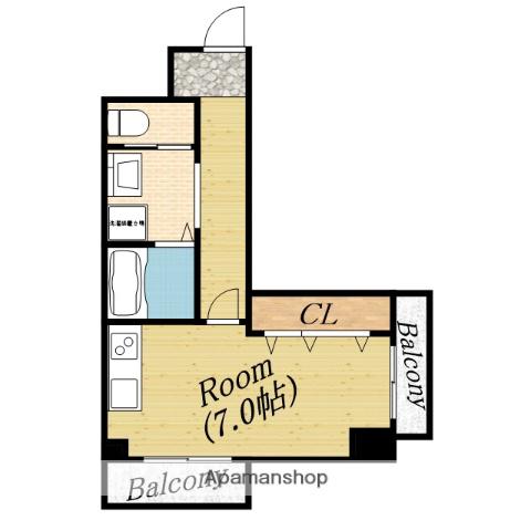 スギタパティオ60(ワンルーム/7階)の間取り写真