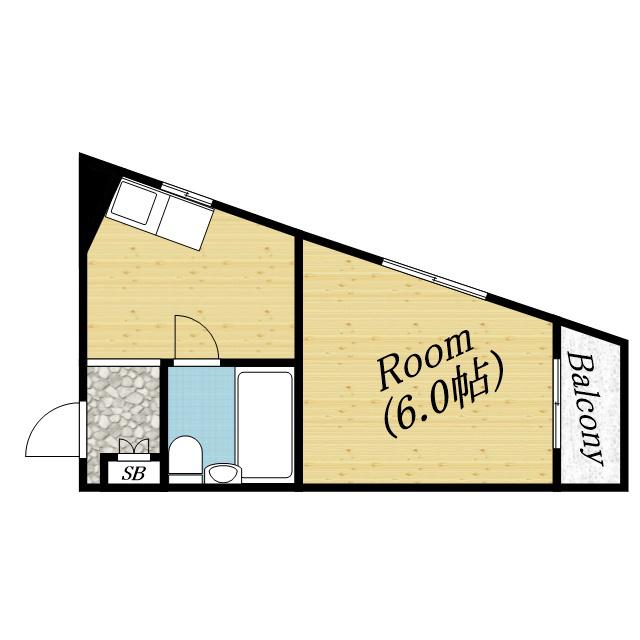 タチバナハイツ(1K/3階)の間取り写真