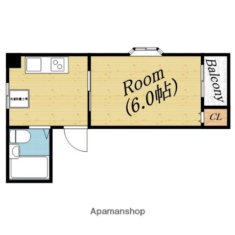 コンフォート・アイ(1DK/3階)の間取り写真