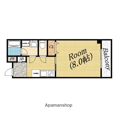 リバーヴィレッジ新森(1K/3階)の間取り写真