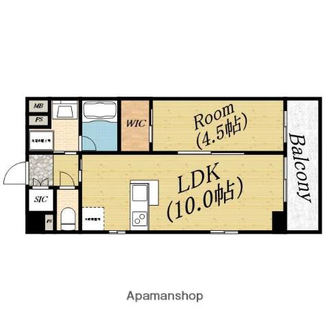 アーバンリンク森小路駅前(1LDK/3階)の間取り写真