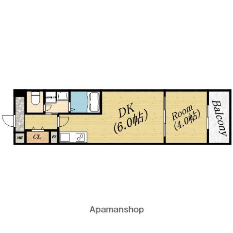 ステーションパレスST(1DK/7階)の間取り写真