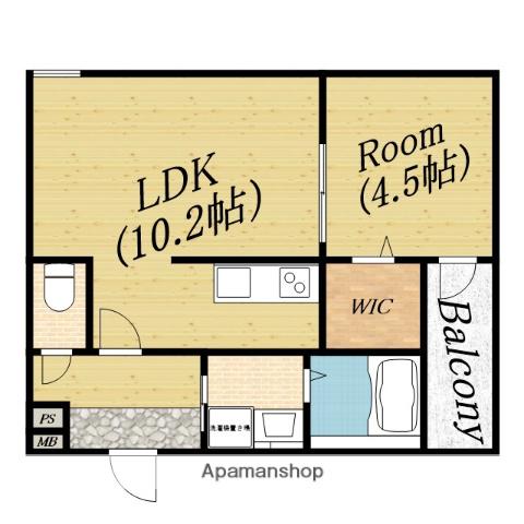 フジパレス新森Ⅲ番館(1LDK/1階)の間取り写真
