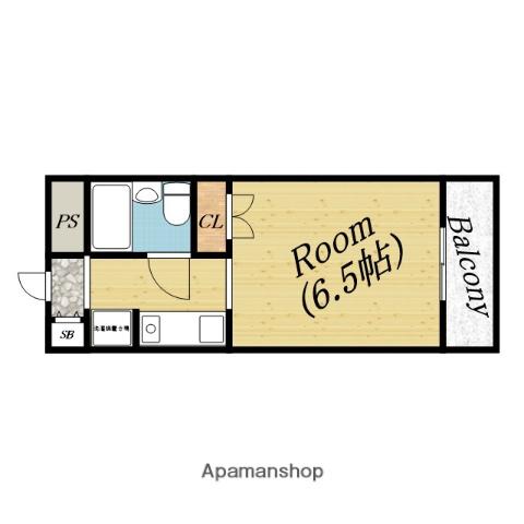 アスクハイツ(1K/3階)の間取り写真