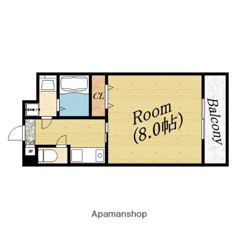 コンフォート生江(1K/5階)の間取り写真