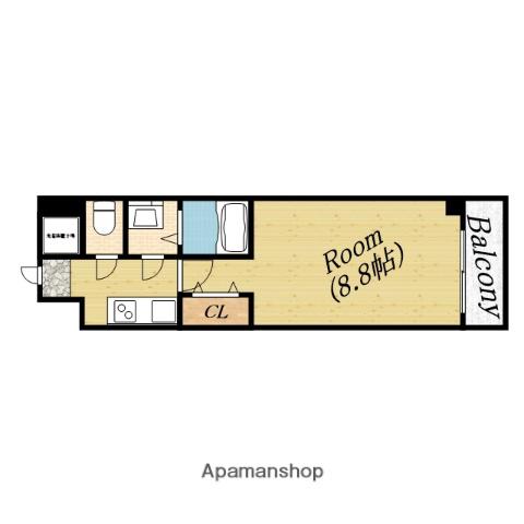 フルグランテ大宮(1K/5階)の間取り写真