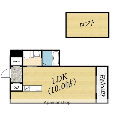 ジェイ・クオリア(ワンルーム/1階)の間取り写真