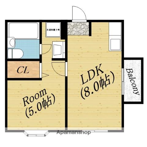 コスモレジデンス千林(1LDK/5階)の間取り写真