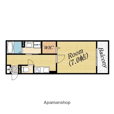 モンテリブロあさひ(1K/1階)の間取り写真