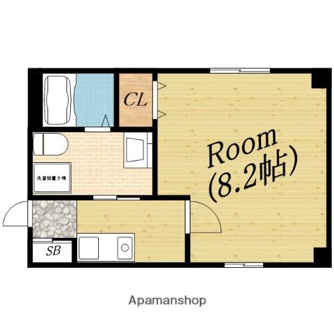 アドマステラス今市(1K/2階)の間取り写真