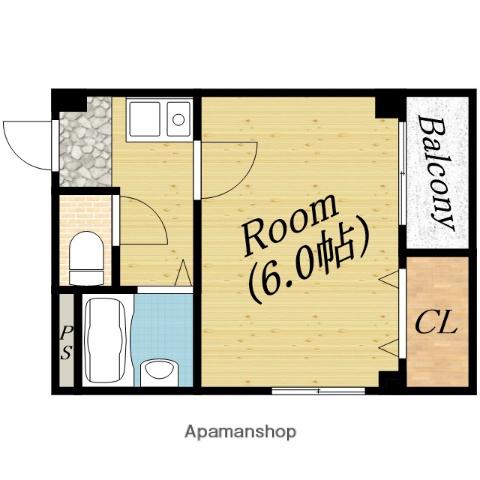 千林れんが館(1K/3階)の間取り写真