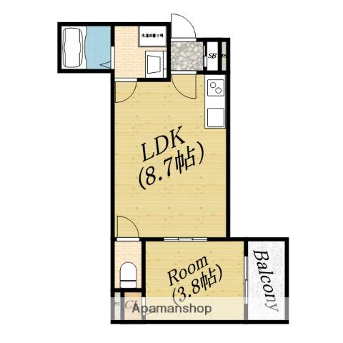 グランレ千林(1LDK/3階)の間取り写真