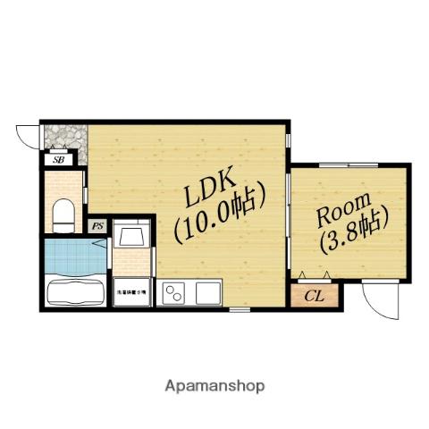 D-004(1LDK/1階)の間取り写真