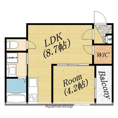 M-CITY千林大宮Ⅱ(1LDK/1階)の間取り写真