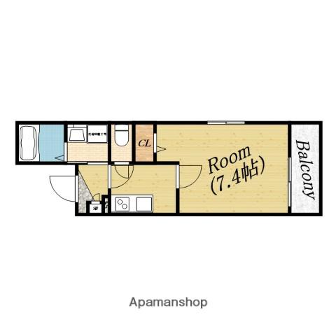 M-CITY千林大宮(1K/2階)の間取り写真
