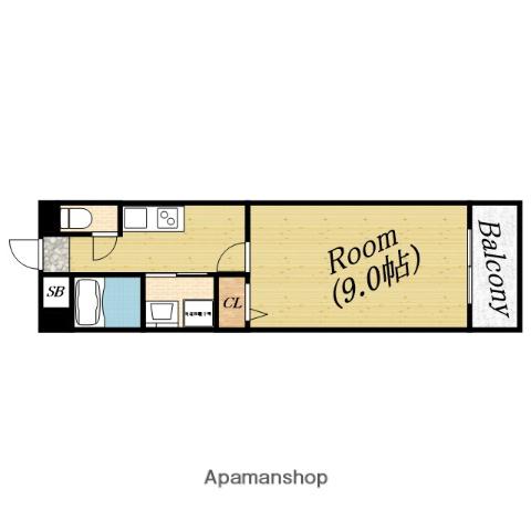 リバーサイドパレスマイ(1K/6階)の間取り写真