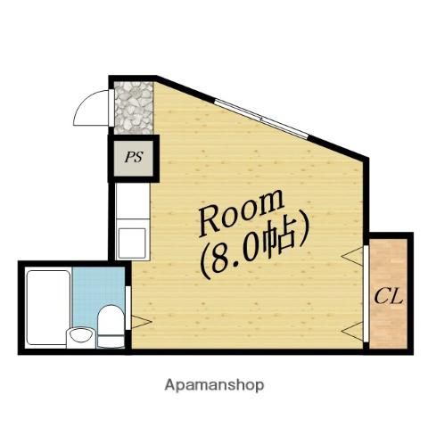 両国ハイツ(ワンルーム/3階)の間取り写真