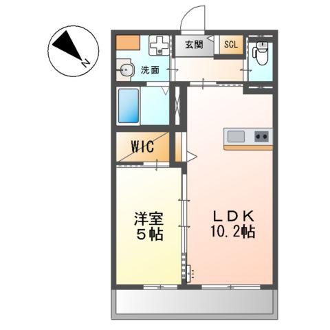 SUITE TERRACE RELIER スウィートテラス ル(1LDK/3階)の間取り写真