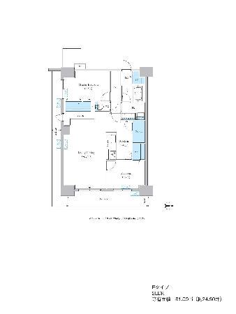 グランセジュール大国町(2LDK/2階)の間取り写真