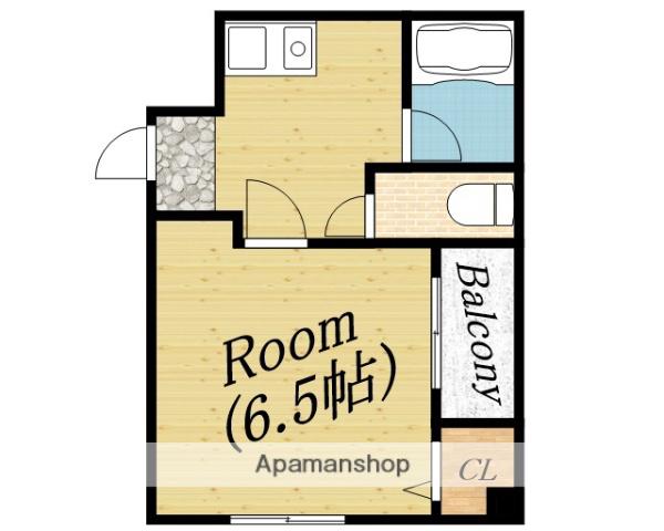 シャルマン早苗(1K/2階)の間取り写真