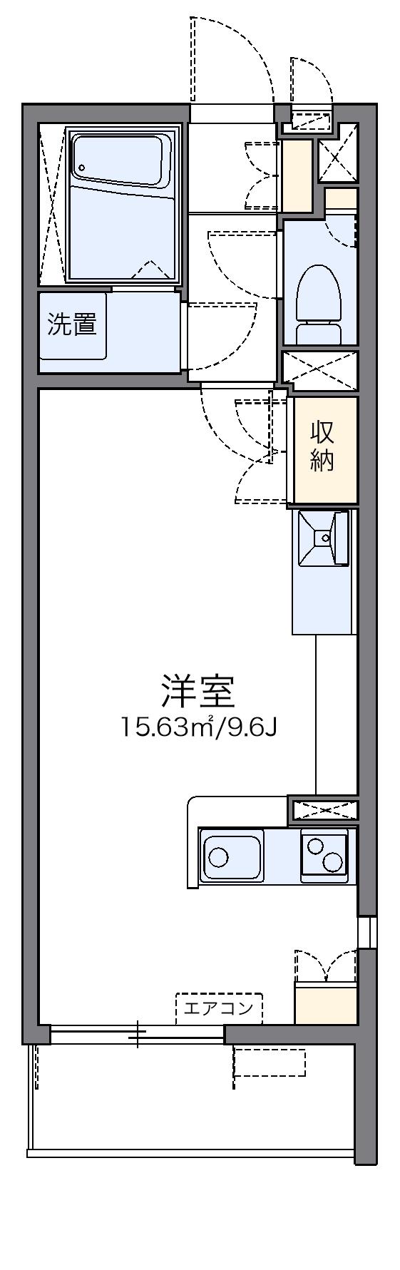 レオネクストフェリシテ天下茶屋(ワンルーム/4階)の間取り写真