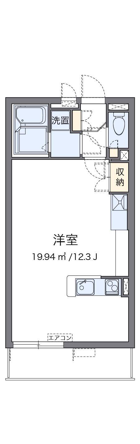 ミランダコスタ Ⅴ(ワンルーム/4階)の間取り写真