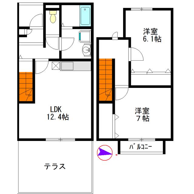 アスピリア　ＯＬＥ(2LDK)の間取り写真