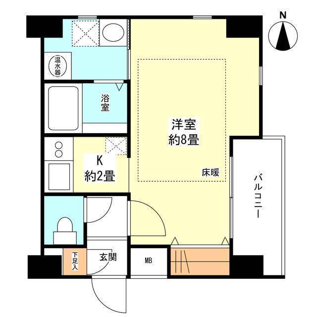 メゾン トランブルー(1K/5階)の間取り写真