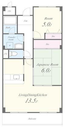 エクセレンス(2LDK/3階)の間取り写真