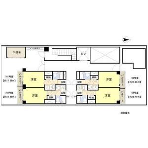 ライズ芦原橋(1K/1階)の間取り写真