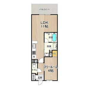 PHOERME TENNOJI イーストフェルム天王寺イースト(1LDK/6階)の間取り写真