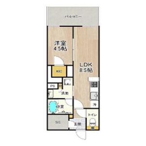 PHOERME TENNOJI イーストフェルム天王寺イースト(1LDK/3階)の間取り写真