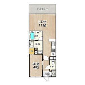 PHOERME TENNOJI イーストフェルム天王寺イースト(1LDK/2階)の間取り写真