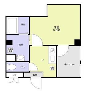 グランエクラ天下茶屋(1K/1階)の間取り写真