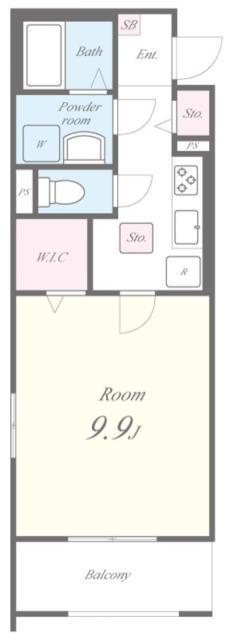 南海電鉄南海本線 七道駅 徒歩7分 3階建 築3年(1K/2階)の間取り写真