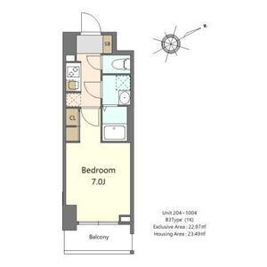 S-RESIDENCE堺浜寺AXIAL(1K/3階)の間取り写真
