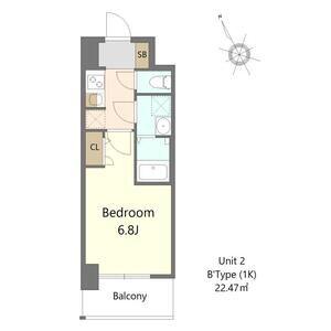 S-RESIDENCE堺浜寺BROAD(1K/4階)の間取り写真