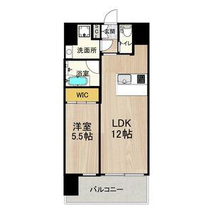 プレジオ九条(1LDK/9階)の間取り写真