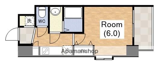 スプランディッド阿倍野(1K/12階)の間取り写真
