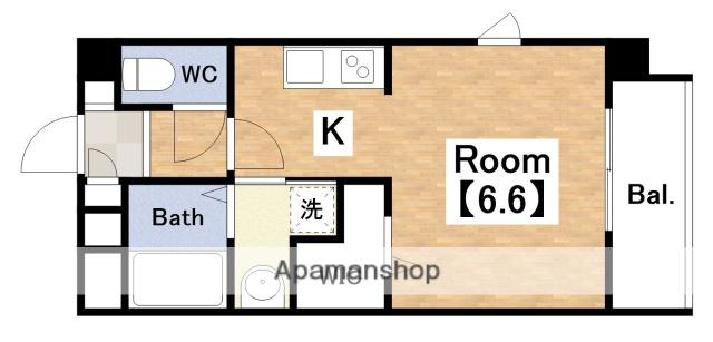 ヴィラ・ルーチェ(ワンルーム/1階)の間取り写真